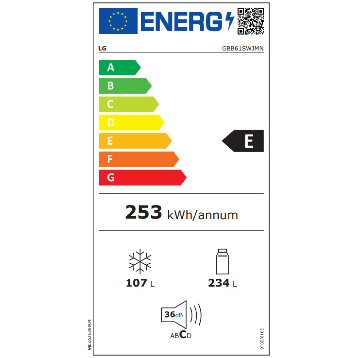LG GBB61SWJMN Ψυγειοκαταψύκτης 341lt NoFrost White Ε ΕΩΣ 12 ΔΟΣΕΙΣ - Image 4