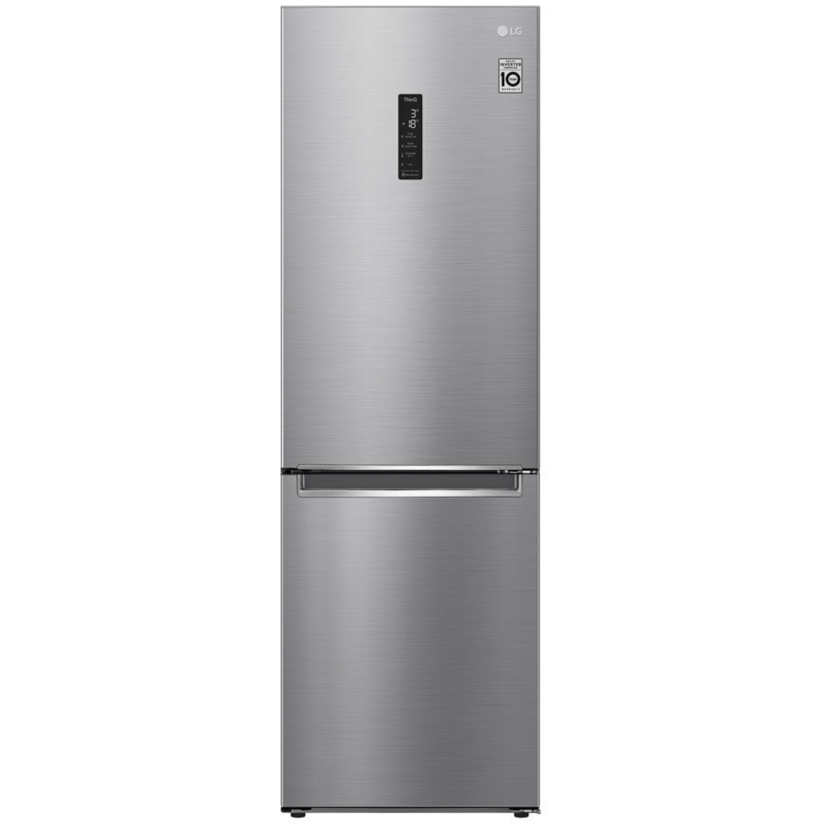 LG GBB71PZUGN Ψυγειοκαταψύκτης 341lt NoFrost Inox D ΕΩΣ 12 ΔΟΣΕΙΣ - Image 1