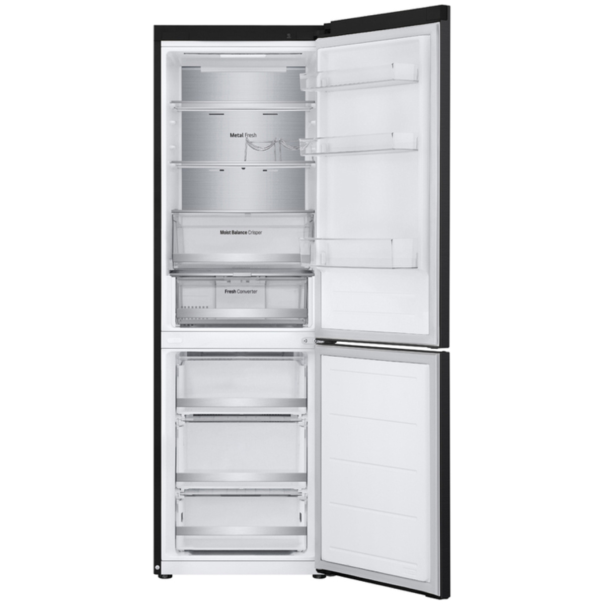 LG GBV5150DEP Ψυγειοκαταψύκτης Total NoFrost 344lt Υ186xΠ59.5xΒ68.2εκ. Μαύρος, D ΕΩΣ 12 ΔΟΣΕΙΣ - Image 4