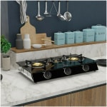 THERMOGATZ GL.3 Επιτραπέζια Εστία Υγραερίου Τριπλή Μαύρη ΕΩΣ 12 ΔΟΣΕΙΣ - Image 2