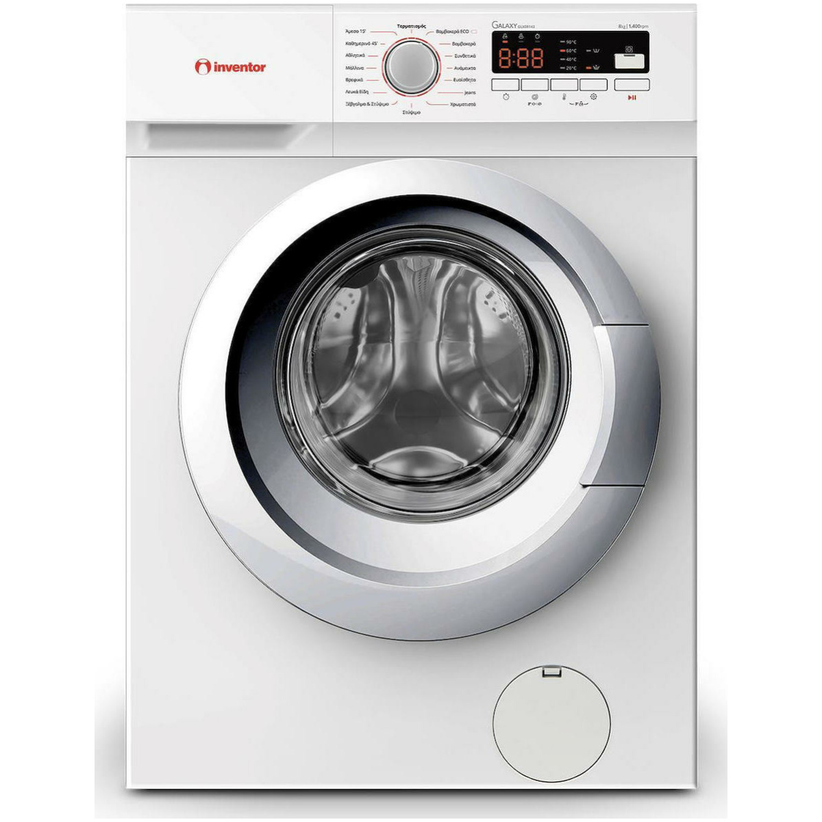 INVENTOR GLX08143 Πλυντήριο Ρούχων 8kg A+++ ΕΩΣ 12 ΔΟΣΕΙΣ - Image 1