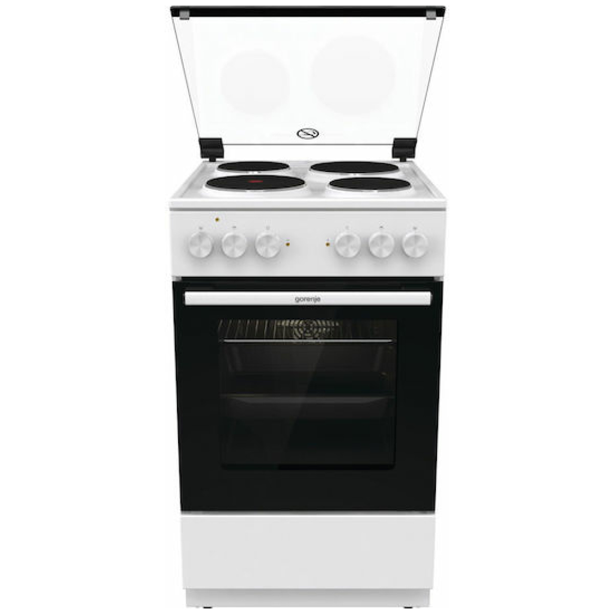 Gorenje GE5A41WH Κουζίνα 70lt με Εμαγιέ Εστίες Π50εκ. Λευκή ΕΩΣ 12 ΔΟΣΕΙΣ - Image 1