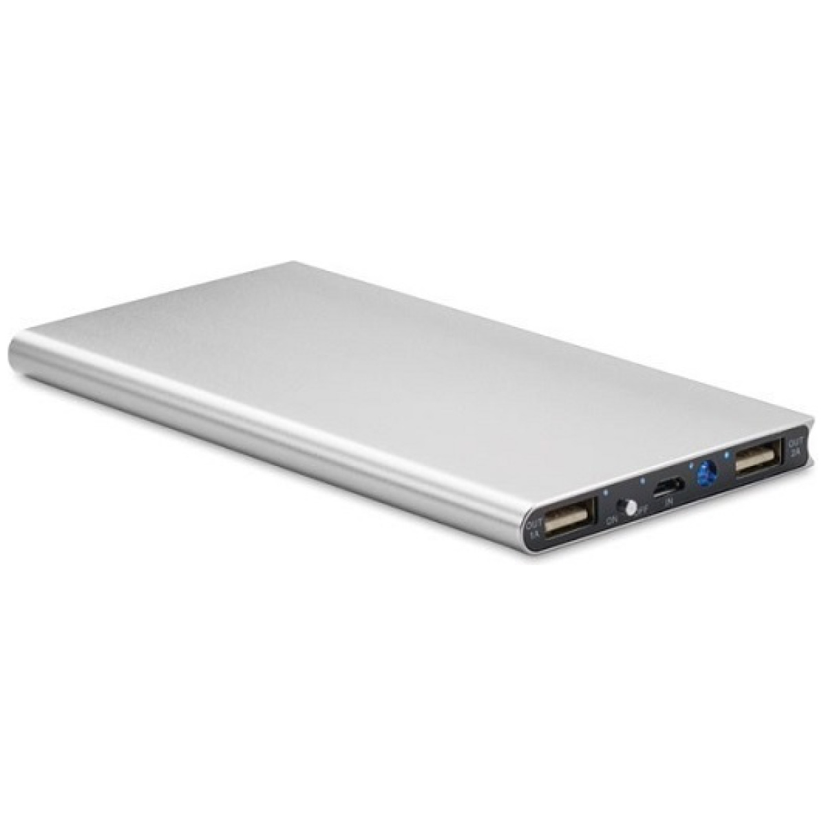 Philips MO8839 GR-POWERBANK Power Bank 8000mAh Ασημί (ΕΩΣ 12 ΔΟΣΕΙΣ) - Image 1