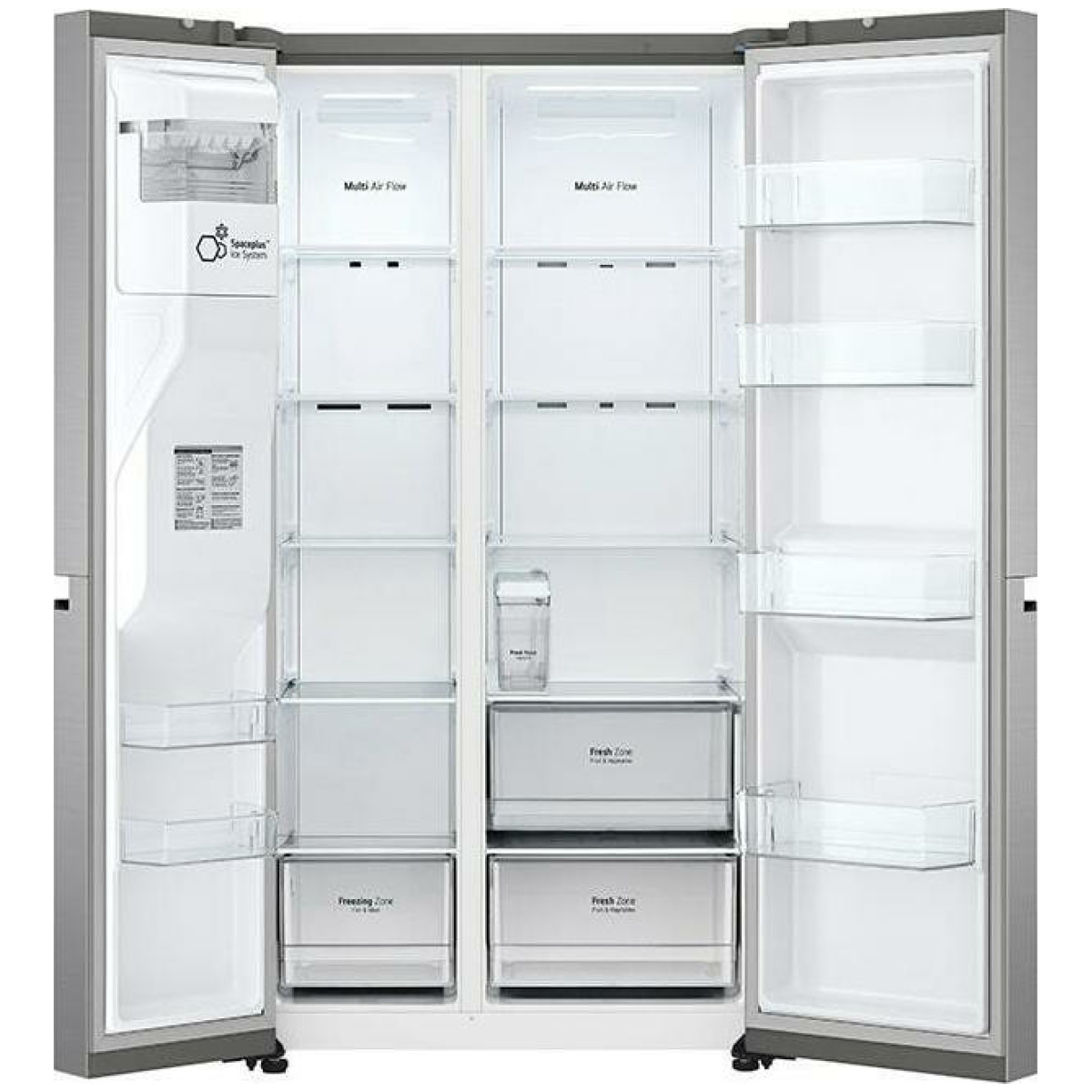 LG GSLV51PZXM Ψυγείο Ντουλάπα 635lt NoFrost Υ179xΠ91.3xΒ73.5εκ. F Inox ΕΩΣ 12 ΔΟΣΕΙΣ - Image 3