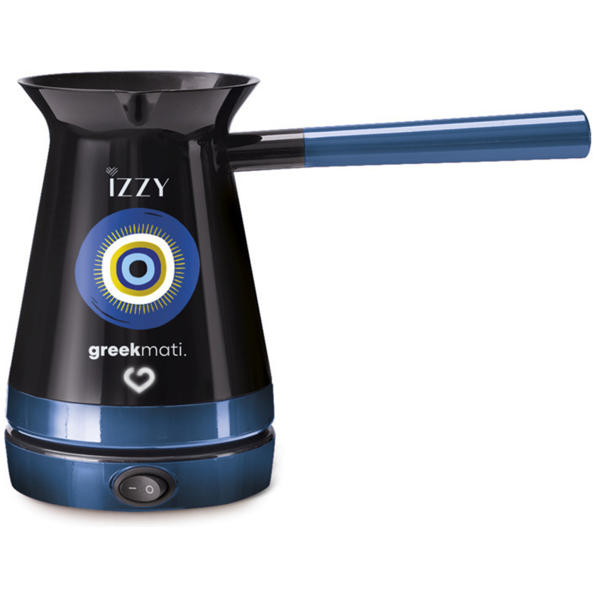 Izzy 224282 Greek Mati Ηλεκτρικό Μπρίκι 800W με Χωρητικότητα 250ml Μπλε ΕΩΣ 12 ΔΟΣΕΙΣ - Image 1