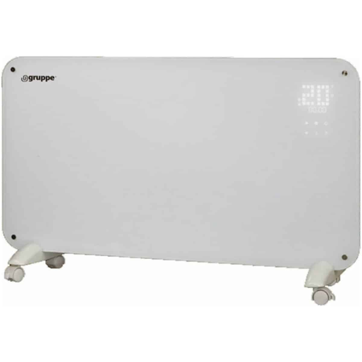 GRUPPE CHG-20LED-B Θερμοπομπός 2000W Ηλεκτρονικό Θερμοστάτη 45x83cm White ΕΩΣ 12 ΔΟΣΕΙΣ - Image 1