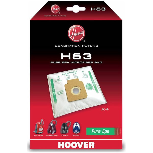 HOOVER H63 Pure Epa Σακούλες Σκούπας 4τμχ