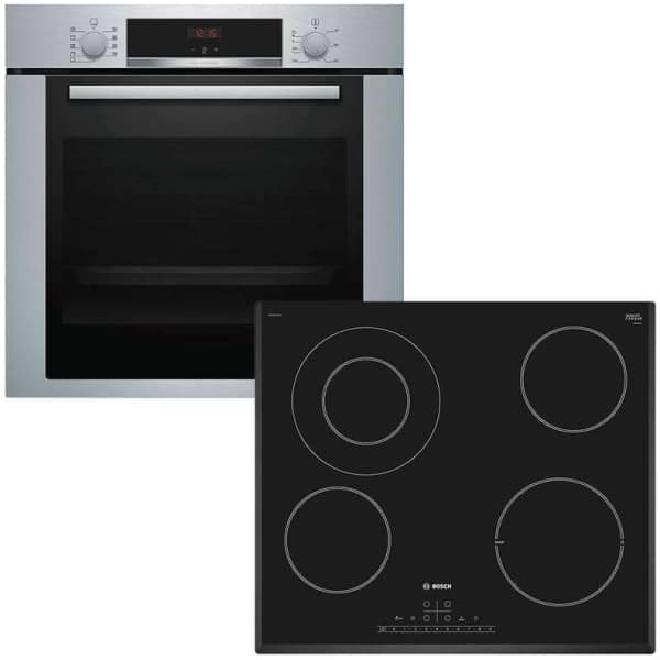 BOSCH HBA3140S0 + PKF651FP1E Φούρνος 71lt άνω Πάγκου με Εστίες Κεραμικές A ΕΩΣ 12 ΔΟΣΕΙΣ