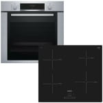 BOSCH HBA334YS0 + PIE611BB1E Φούρνος άνω Πάγκου 71lt με Εστίες Επαγωγικές ΕΩΣ 12 ΔΟΣΕΙΣ