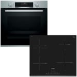 BOSCH HBA5360S0 + PIE631FB1E Φούρνος 71lt άνω Πάγκου με Εστίες Επαγωγικές A ΕΩΣ 12 ΔΟΣΕΙΣ