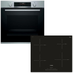 BOSCH HBA5360S0 + PUE611FB1E Φούρνος 71lt άνω Πάγκου με Εστίες Επαγωγικές A ΕΩΣ 12 ΔΟΣΕΙΣ