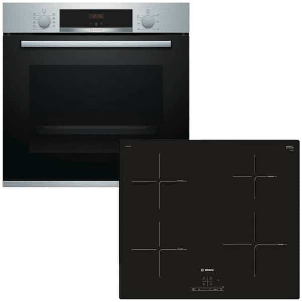 BOSCH HBA554YS0 + PUE611BB1E Φούρνος 71lt άνω Πάγκου με Εστίες Επαγωγικές A ΕΩΣ 12 ΔΟΣΕΙΣ