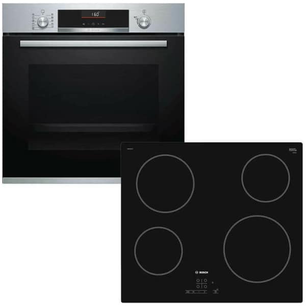 BOSCH HBA5560S0 + PKE611B17E Φούρνος 71lt άνω Πάγκου με Εστίες Κεραμικές A ΕΩΣ 12 ΔΟΣΕΙΣ