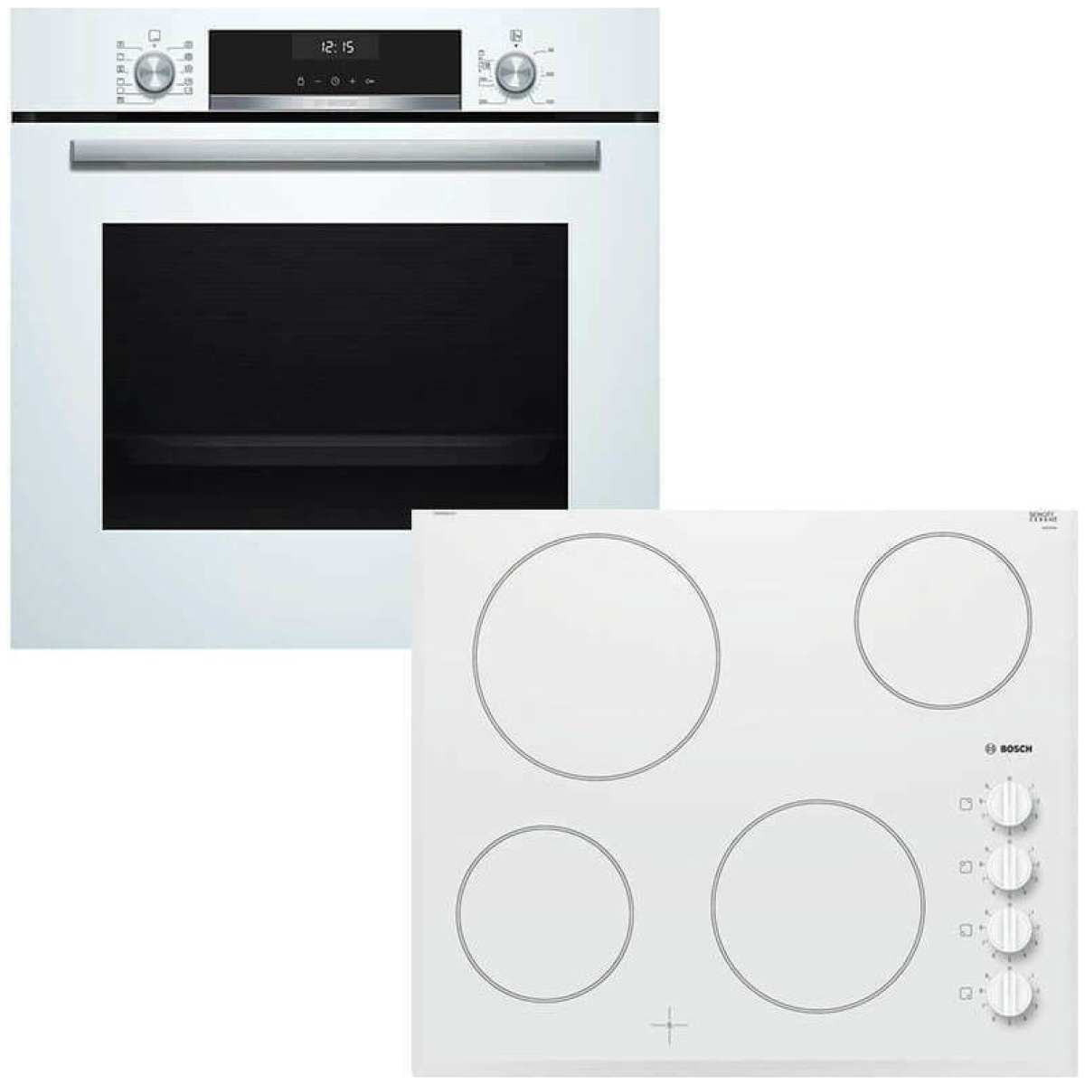 BOSCH HBA5570W0 + PKE652CA1E Φούρνος 71lt άνω Πάγκου με Εστίες Κεραμικές A ΕΩΣ 12 ΔΟΣΕΙΣ - Image 1