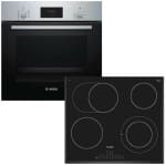 BOSCH HBF134ES1 + PKN651FP1E Φούρνος άνω Πάγκου 66lt με Εστίες Κεραμικές A ΕΩΣ 12 ΔΟΣΕΙΣ