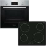 BOSCH HBF134YS1 + PKE611B17E Φούρνος 66lt άνω Πάγκου με Εστίες Κεραμικές A ΕΩΣ 12 ΔΟΣΕΙΣ