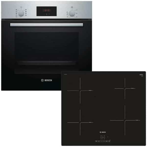 BOSCH HBF134YS1 + PUE611BB1E Φούρνος 66lt άνω Πάγκου με Εστίες Επαγωγικές A ΕΩΣ 12 ΔΟΣΕΙΣ