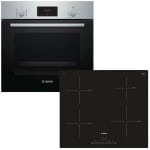 BOSCH HBF134YS1 + PUE611FB1E Φούρνος 66lt άνω Πάγκου με Εστίες Επαγωγικές A ΕΩΣ 12 ΔΟΣΕΙΣ