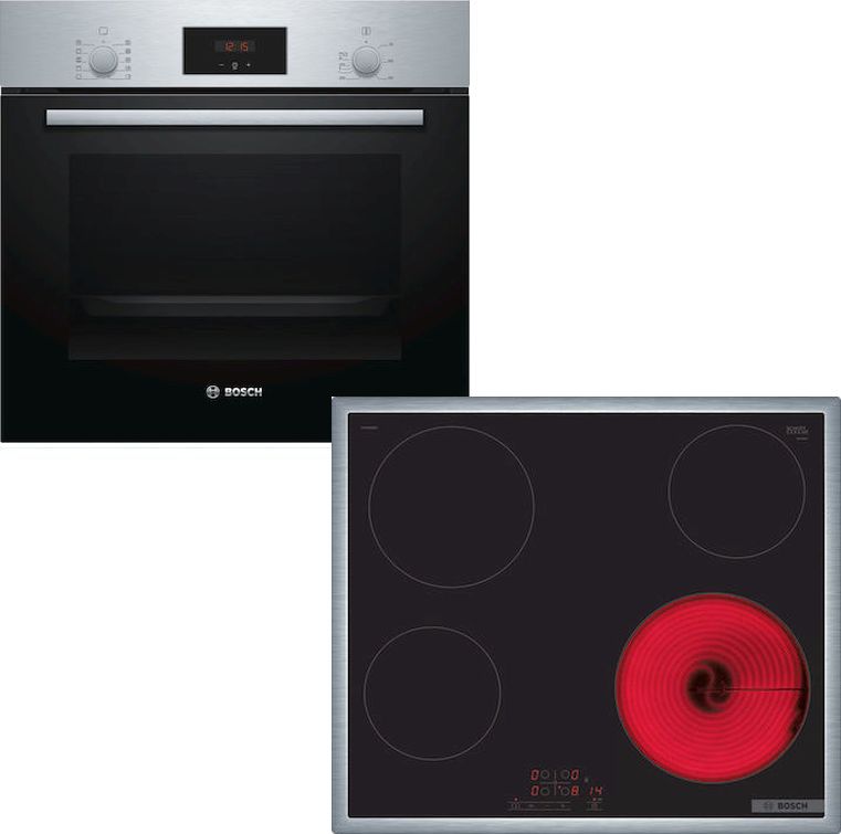 HBF154ES0-PKE645BB2E-8b1.jpg BOSCH HBF154ES0 + PKE645BB2E Φούρνος άνω Πάγκου 66lt με Κεραμικές Εστίες Π59.4εκ. Inox ΕΩΣ 12 ΔΟΣΕΙΣ - Image 1