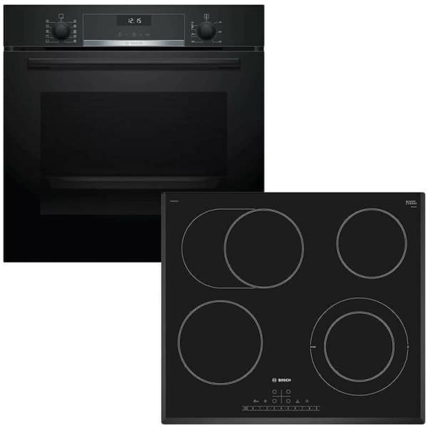 BOSCH HBG5370B0 + PKN651FP1E Φούρνος άνω Πάγκου 71lt με Εστίες Κεραμικές Α ΕΩΣ 12 ΔΟΣΕΙΣ