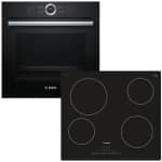 BOSCH HBG633BB1 + PKE611FP1E Φούρνος άνω Πάγκου 71lt με Εστίες Κεραμικές ΕΩΣ 12 ΔΟΣΕΙΣ