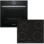 BOSCH HBG633NB1 + PKF651FP1E Κουζίνα Εντοιχιζόμενη με Κεραμικές Εστίες 71lt ΕΩΣ 12 ΔΟΣΕΙΣ