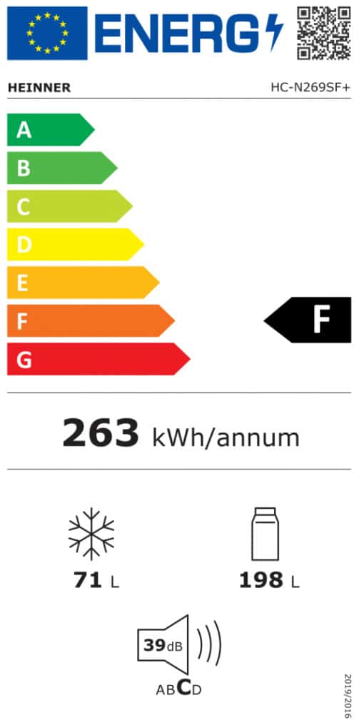 HC-N269SF2-4cc.jpeg Heinner HC-N269SF+ Ψυγειοκαταψύκτης Υ180xΠ55xΒ55.8εκ. Inox ΕΩΣ 12 ΔΟΣΕΙΣ - Image 3