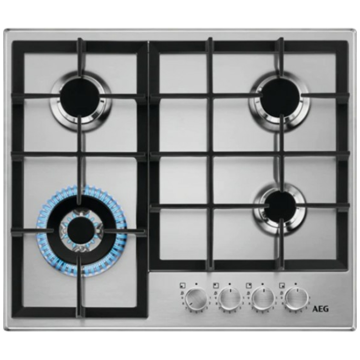 AEG HGB64420SM Εστία Υγραερίου Αυτόνομη 59.5x51εκ. ΕΩΣ 12 ΔΟΣΕΙΣ - Image 1