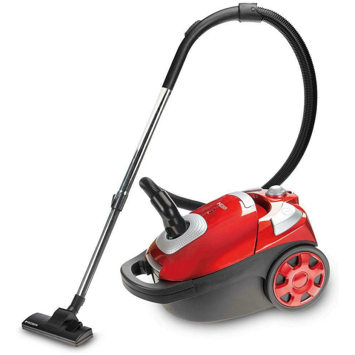 Robin HJW-1702(red) Ηλεκτρική Σκούπα 700W με Σακούλα 3lt Κόκκινη ΕΩΣ 12 ΔΟΣΕΙΣ - Image 1
