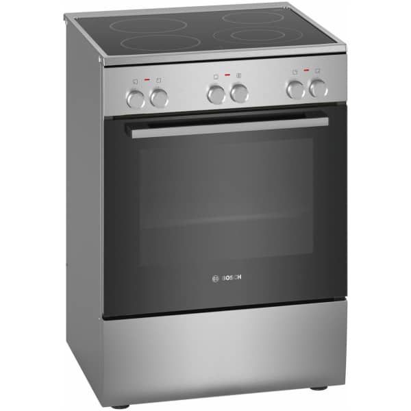 BOSCH HKA090150 Κουζίνα 66lt με Κεραμικές Εστίες Π60εκ. Inox ΕΩΣ 12 ΔΟΣΕΙΣ
