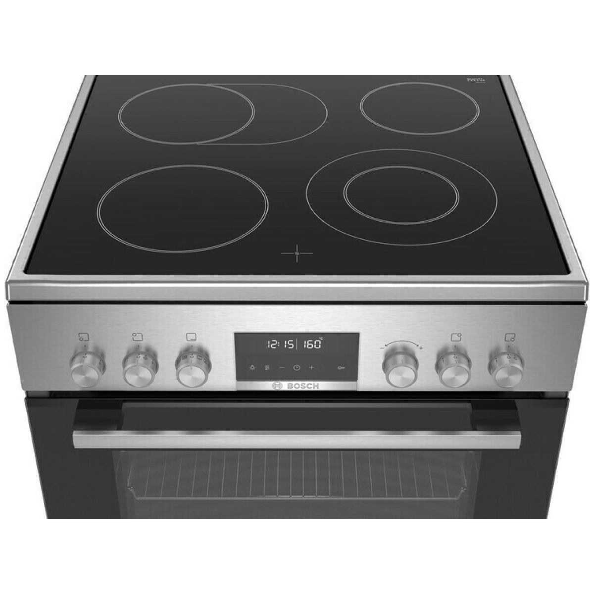 Bosch HKS79U250 Κουζίνα 63lt με Κεραμικές Εστίες Π60εκ. Inox (EΩΣ 12 ΔΟΣΕΙΣ) - Image 2