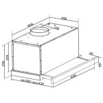 Davoline HQ Pro 90 IX Συρόμενος Απορροφητήρας 90cm Inox (ΕΩΣ 12 ΔΟΣΕΙΣ) - Image 3