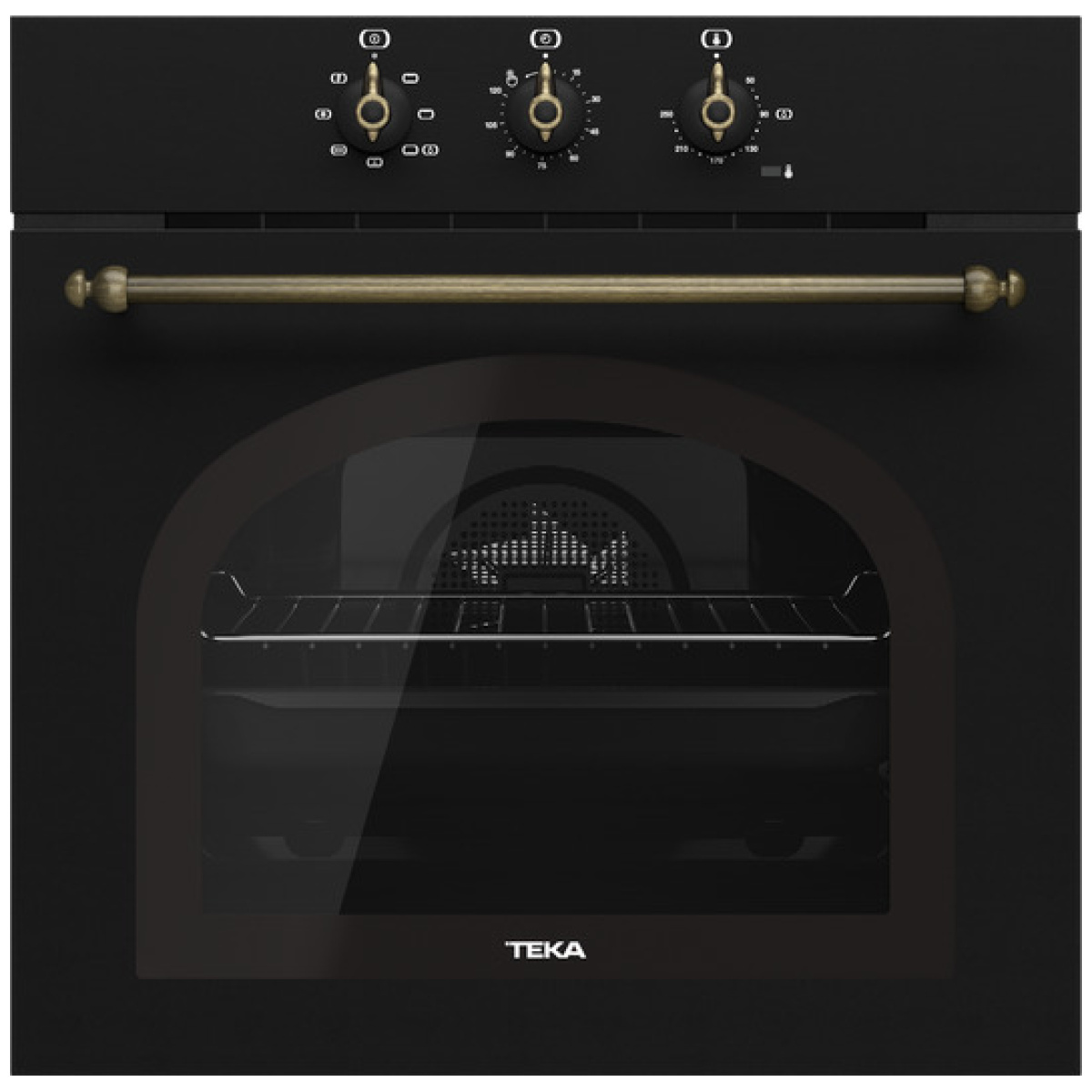 TEKA HRB 6100 AT Φούρνος Άνω Πάγκου RETRO Brass Anthracite 70lt ΕΩΣ 12 ΔΟΣΕΙΣ - Image 1