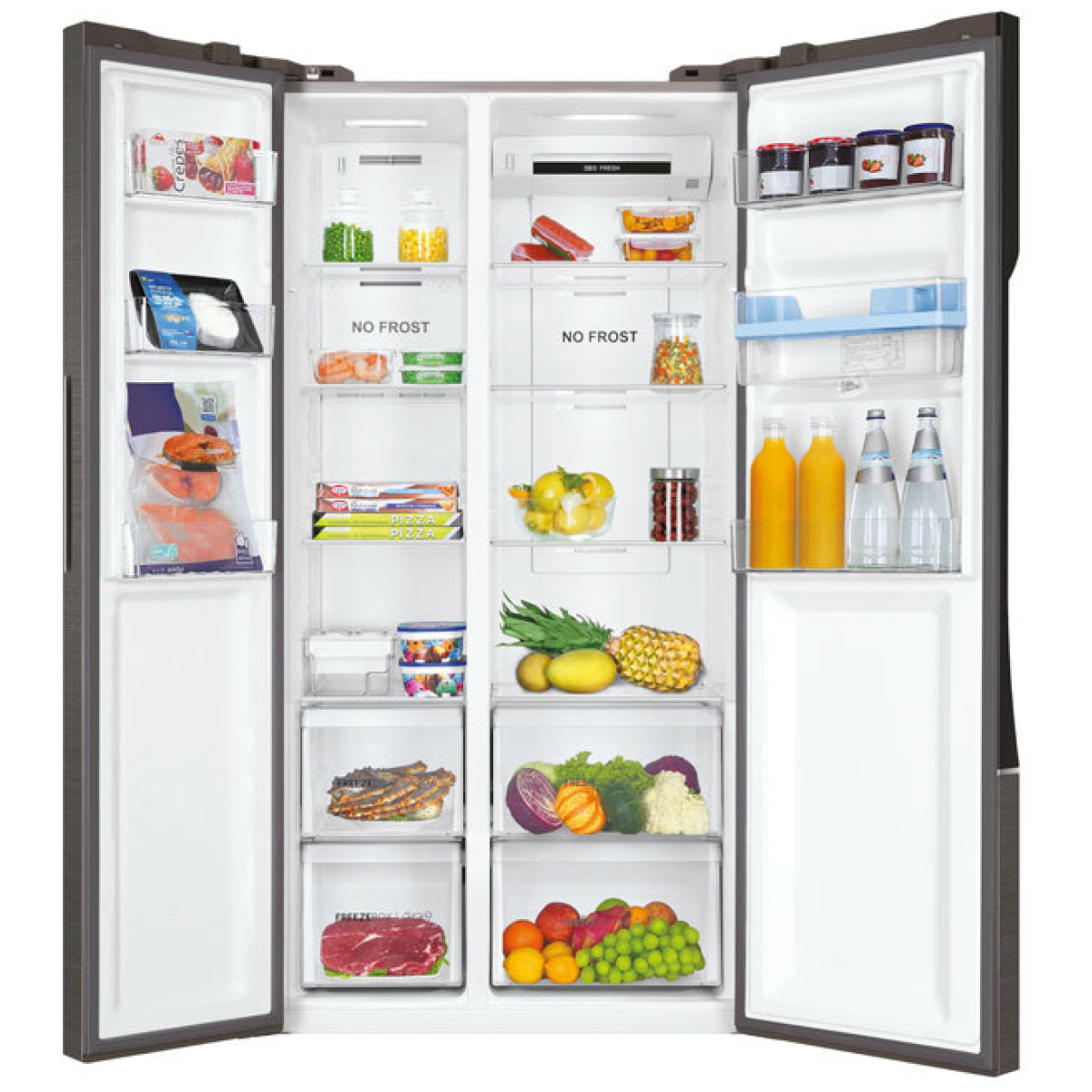 HAIER HSR 3918 Ψυγείο Ντουλάπα Side by Side NoFrost Inox E ΕΩΣ 12 ΔΟΣΕΙΣ - Image 3