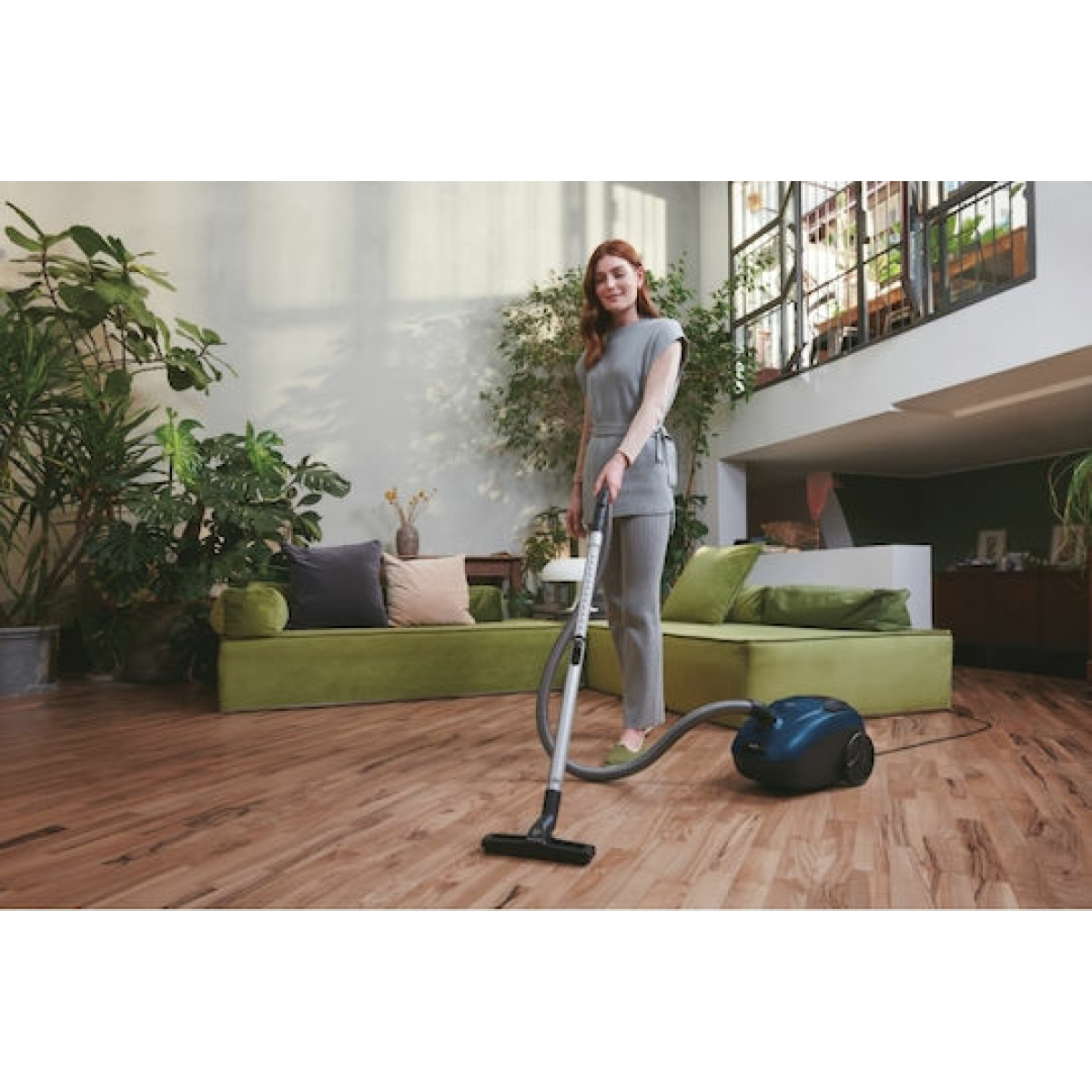 Hoover HE110HM 011 Ηλεκτρική Σκούπα 700W με Σακούλα 2.5lt Μπλε - Image 9
