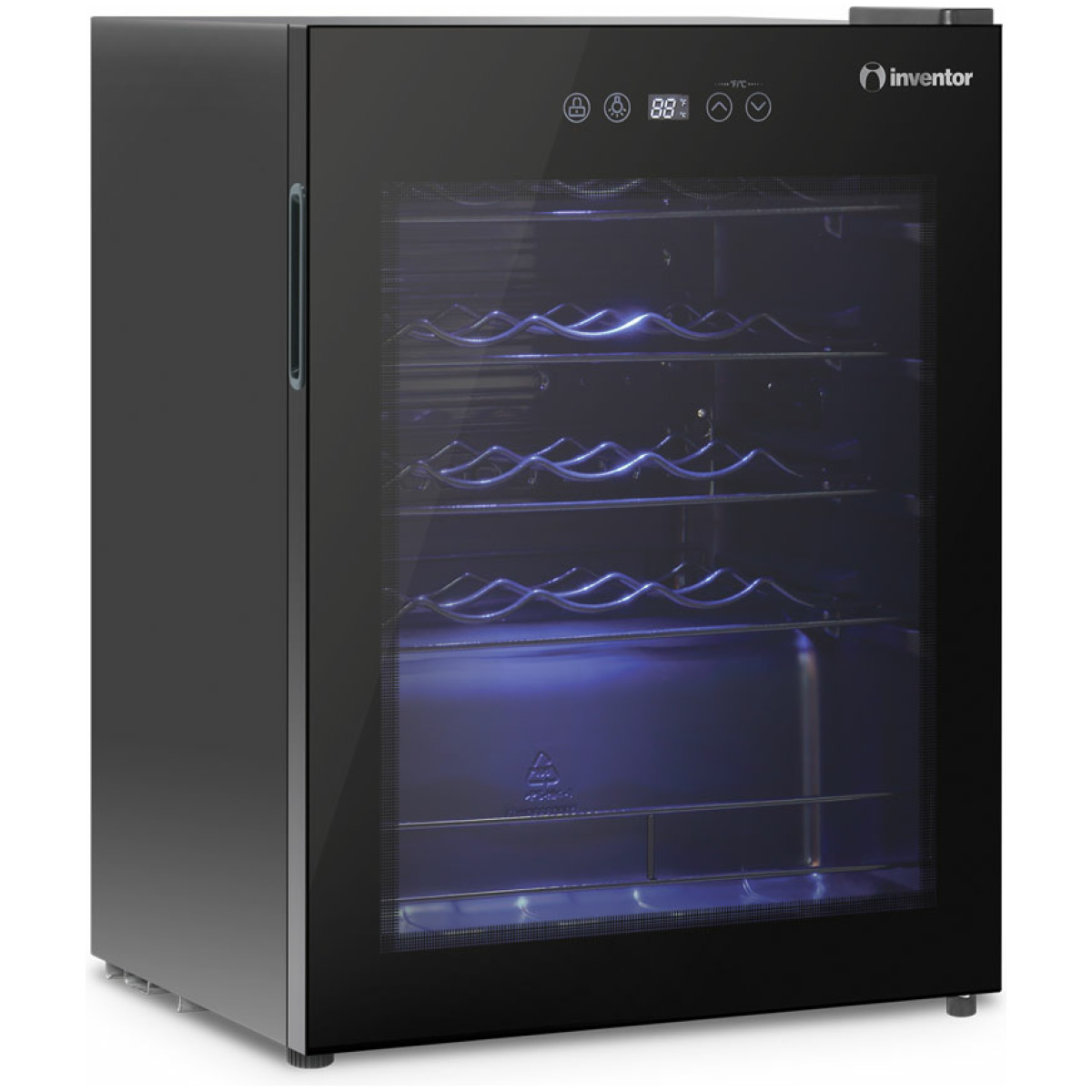 INVENTOR IW24BLEC Συντηριτής Κρασίων 66lt Α ΕΩΣ 12 ΔΟΣΕΙΣ - Image 1