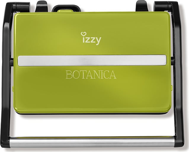 IZ-2005-GREEN_01-6b2.jpeg IZZY Panini Botanica IZ-2005 Τοστιέρα για 2 Τοστ 800W Green ΕΩΣ 12 ΔΟΣΕΙΣ - Image 1