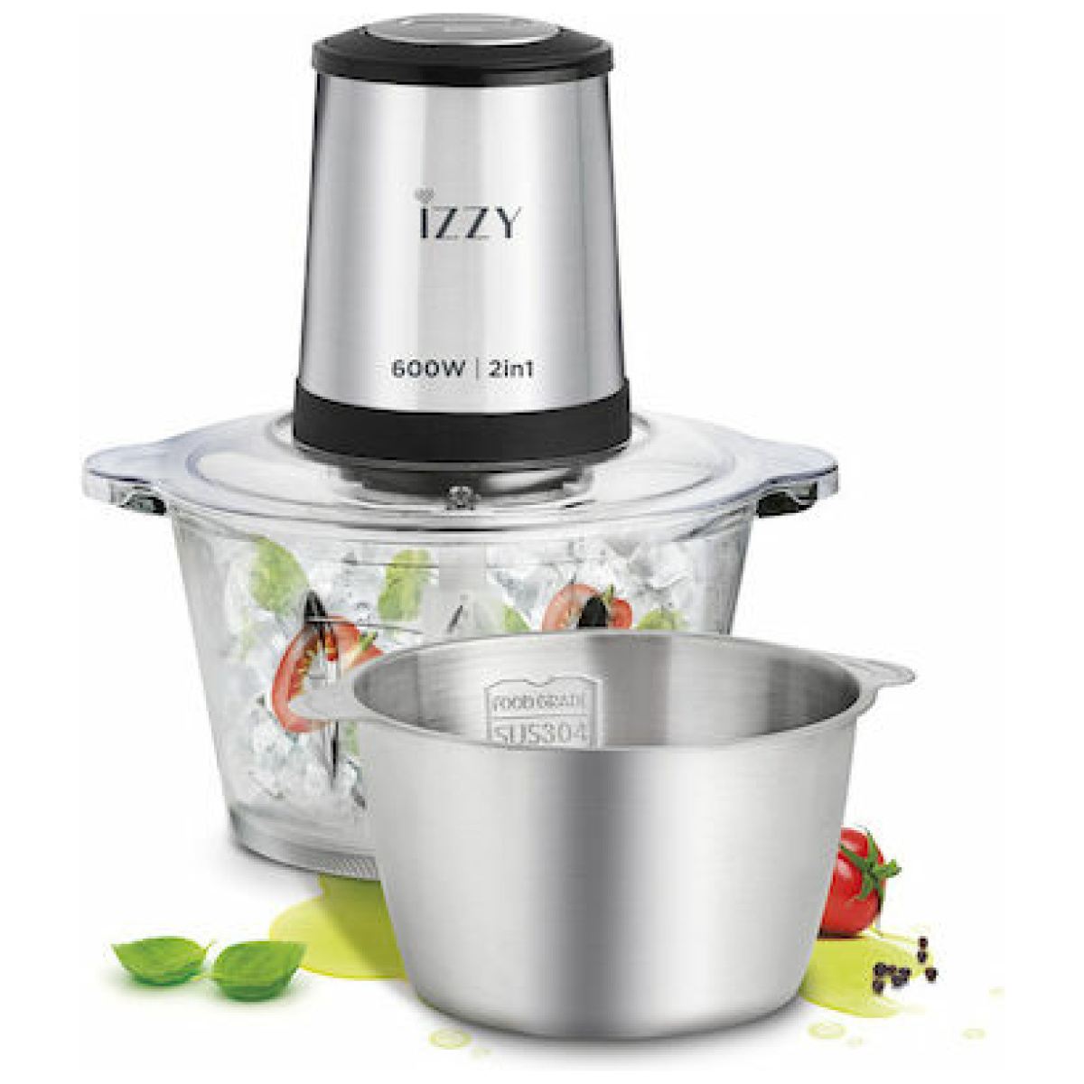 IZZY IZ-6904 (224106) Πολυκόπτης Multi 600W με Δοχείο 1.8lt ΕΩΣ 12 ΔΟΣΕΙΣ - Image 1