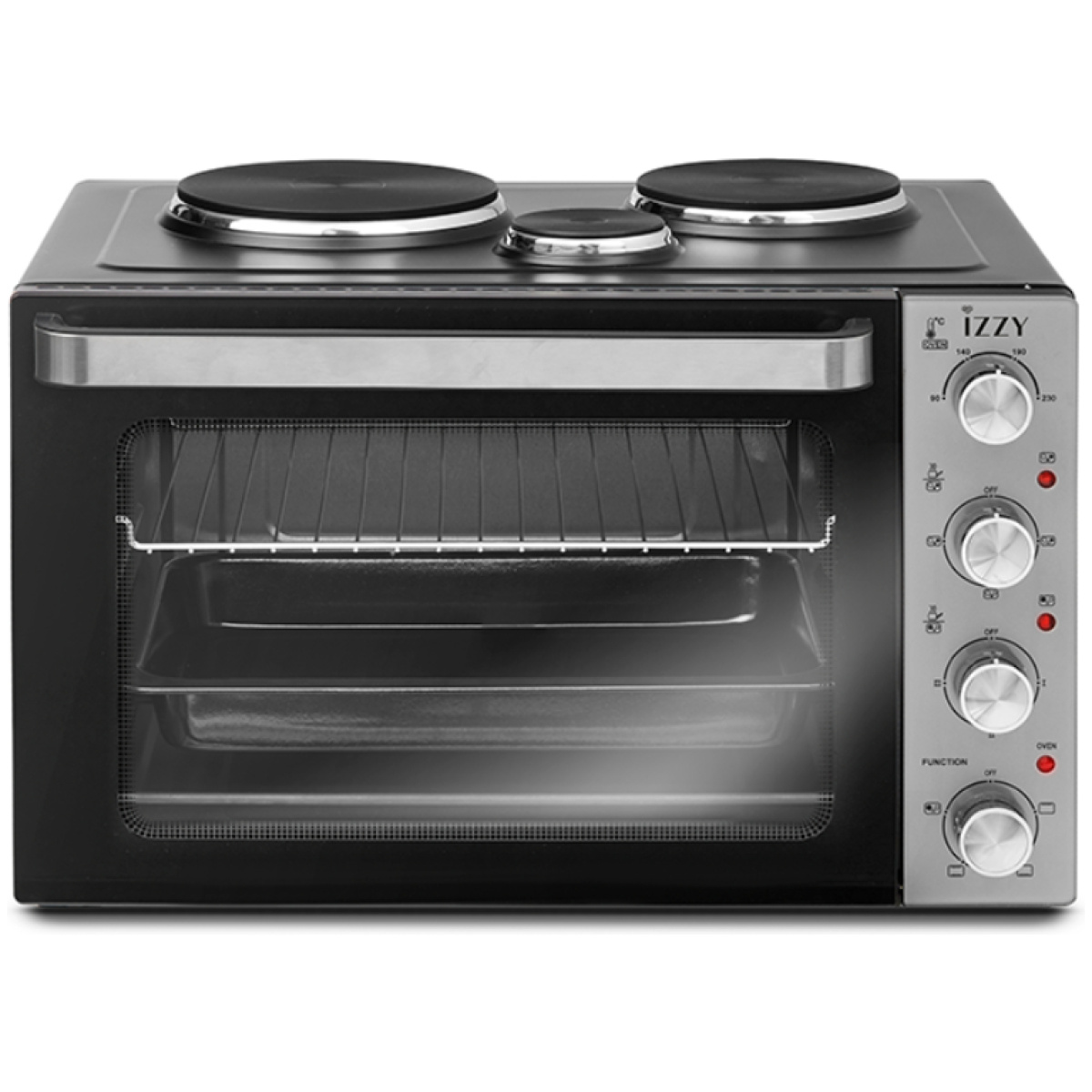 Izzy IZ-8008 Μίνι Φούρνος με 3 Εστίες 48lt (ΕΩΣ 12 ΔΟΣΕΙΣ) - Image 1