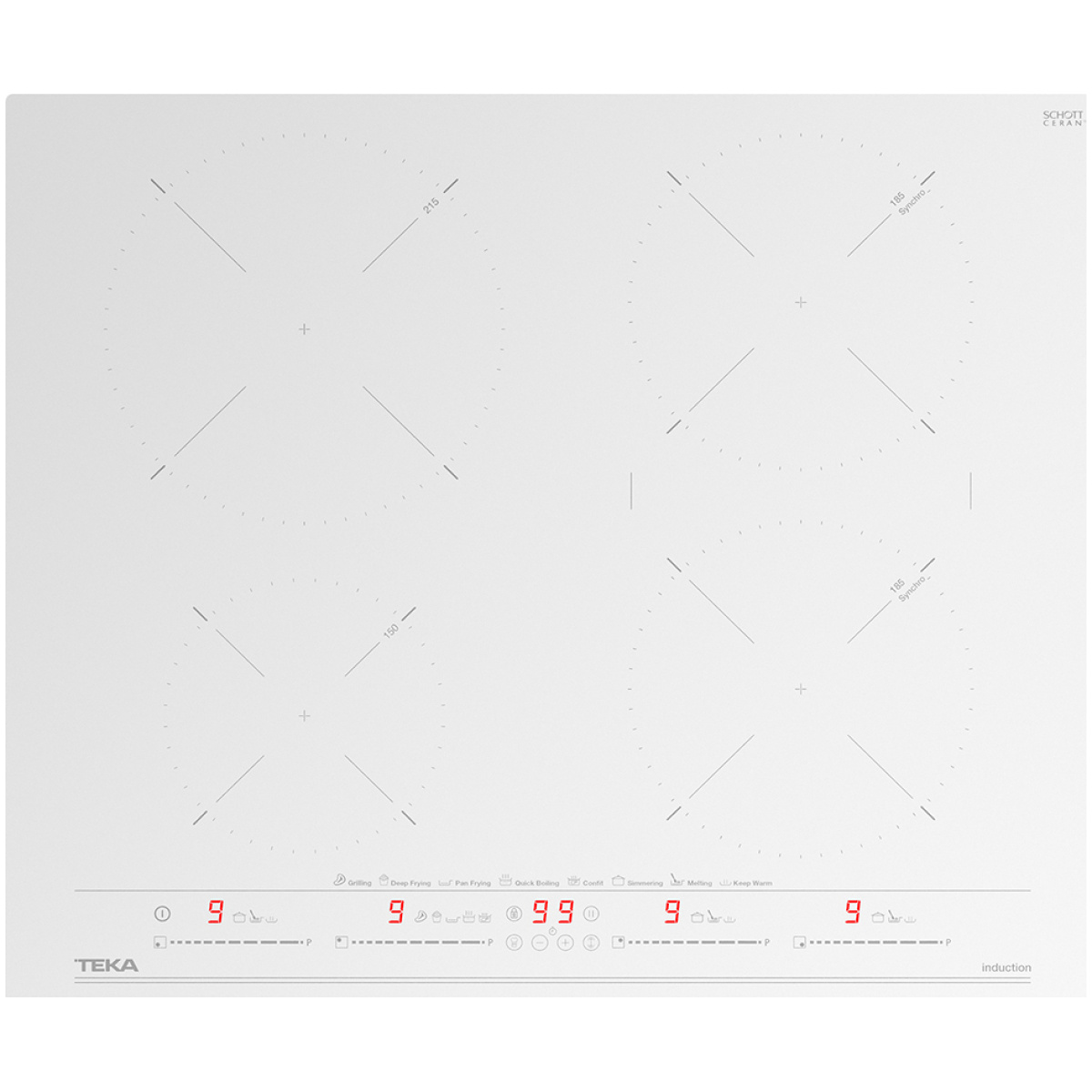TEKA IZC 64630 Wh Επαγωγική Εστία Άνω Πάγκου 60x51cm ΕΩΣ 12 ΔΟΣΕΙΣ - Image 1