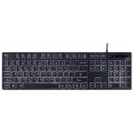 NOD Illuminati Ενσύρματο πληκτρολόγιο με λευκό LED οπίσθιο φωτισμό 141-0179 ΕΩΣ 12 ΔΟΣΕΙΣ