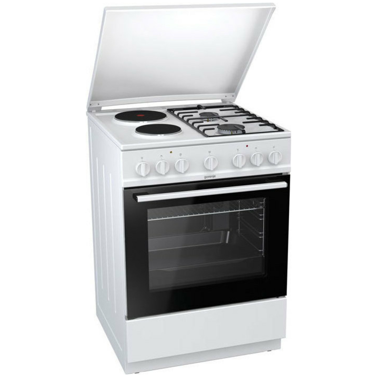 GORENJE K6241WF Κουζίνα Ηλεκτρική 71lt με Εστίες Αερίου & Ρεύματος ΕΩΣ 12 ΔΟΣΕΙΣ - Image 2