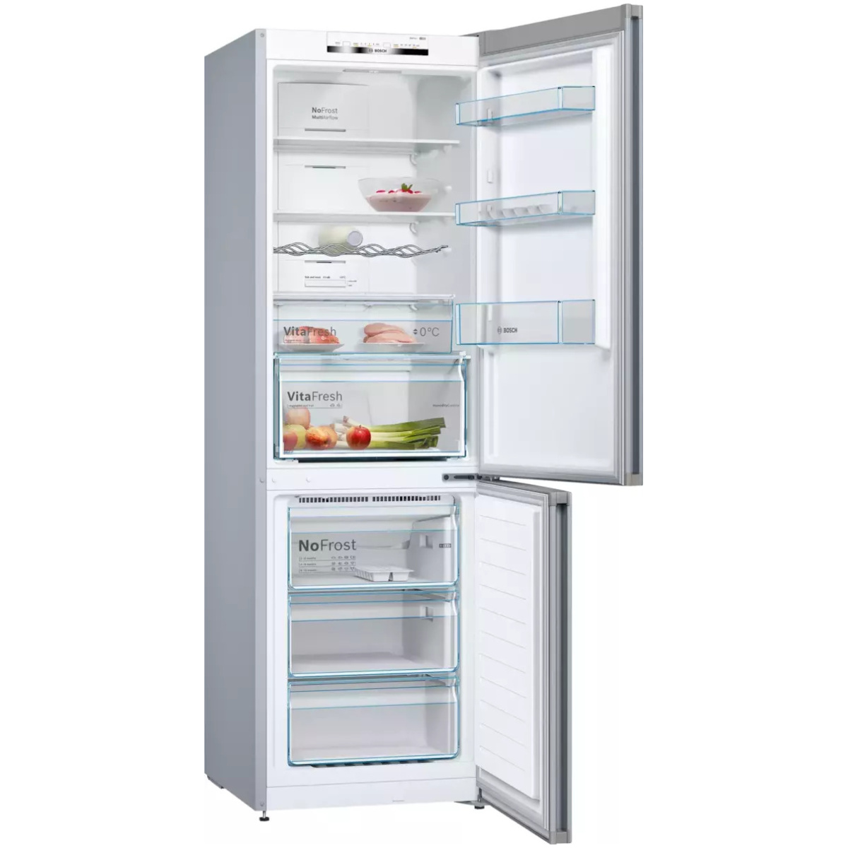 BOSCH KGN36VLEA Ψυγειοκαταψύκτης 326lt NoFrost Inox Ε ΕΩΣ 12 ΔΟΣΕΙΣ - Image 3