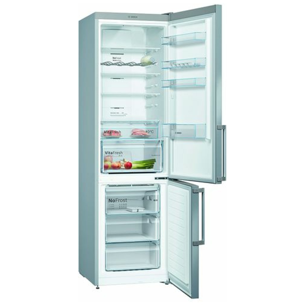 BOSCH KGN39XIDR Ψυγειοκαταψύκτης NoFrost Inox A+++(D) ΕΩΣ 12 ΔΟΣΕΙΣ - Image 2