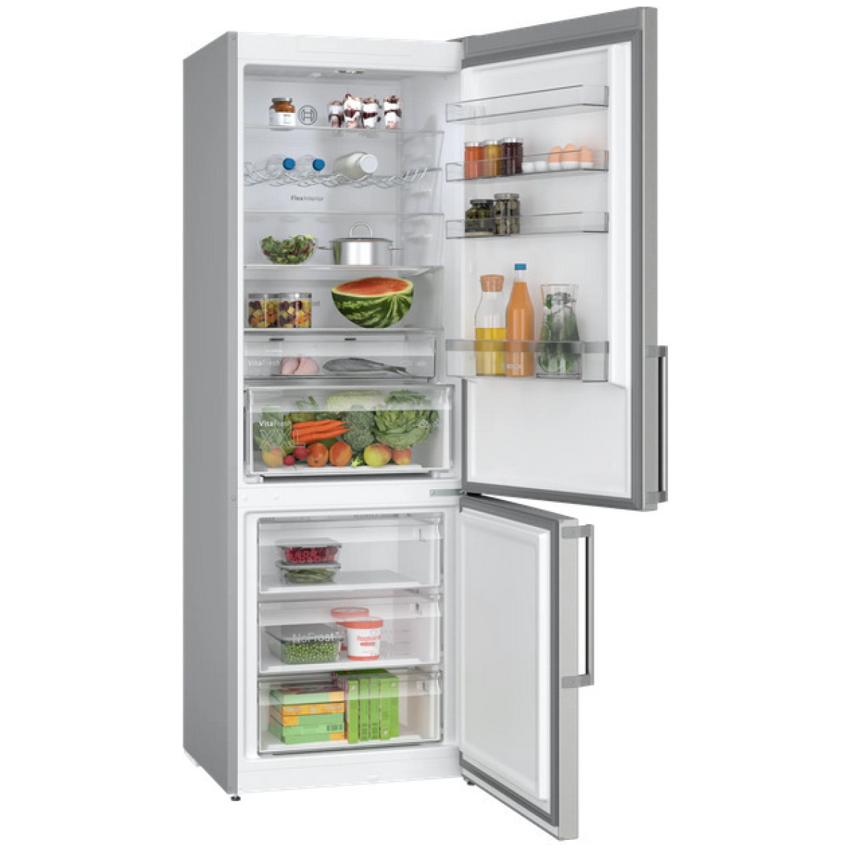 BOSCH KGN497ICT Ψυγειοκαταψύκτης 440lt NoFrost Υ203xΠ70xΒ66.7εκ. Inox C ΕΩΣ 12 ΔΟΣΕΙΣ - Image 2
