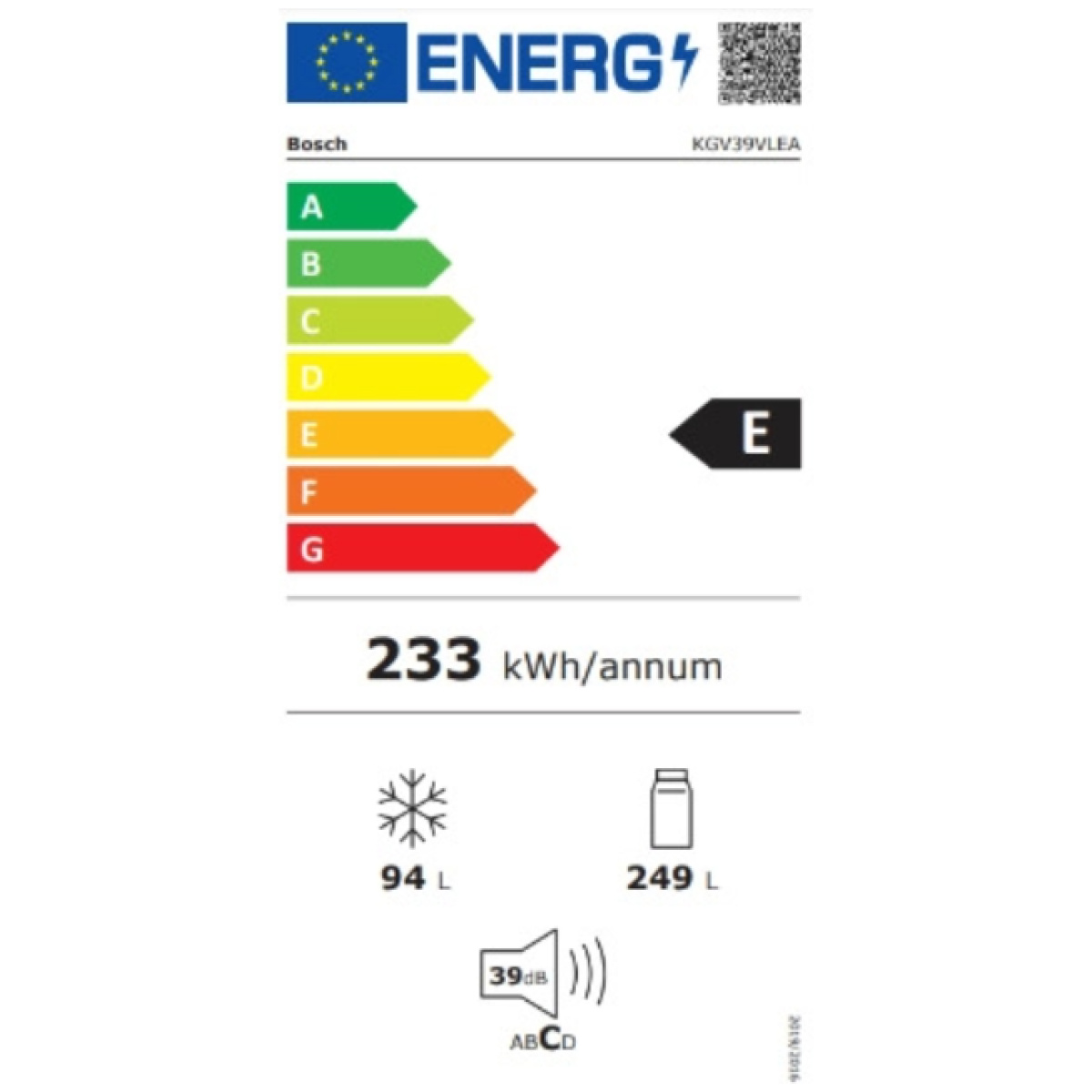 BOSCH KGV39VLEA Ψυγειοκαταψύκτης 343lt Υ201xΠ60xΒ65εκ. Inox E ΕΩΣ 12 ΔΟΣΕΙΣ - Image 2