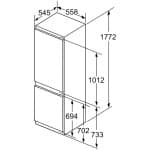 BOSCH KIN86AFF0 Εντοιχιζόμενος Ψυγειοκαταψύκτης 254lt NoFrost F ΕΩΣ 12 ΔΟΣΕΙΣ - Image 3