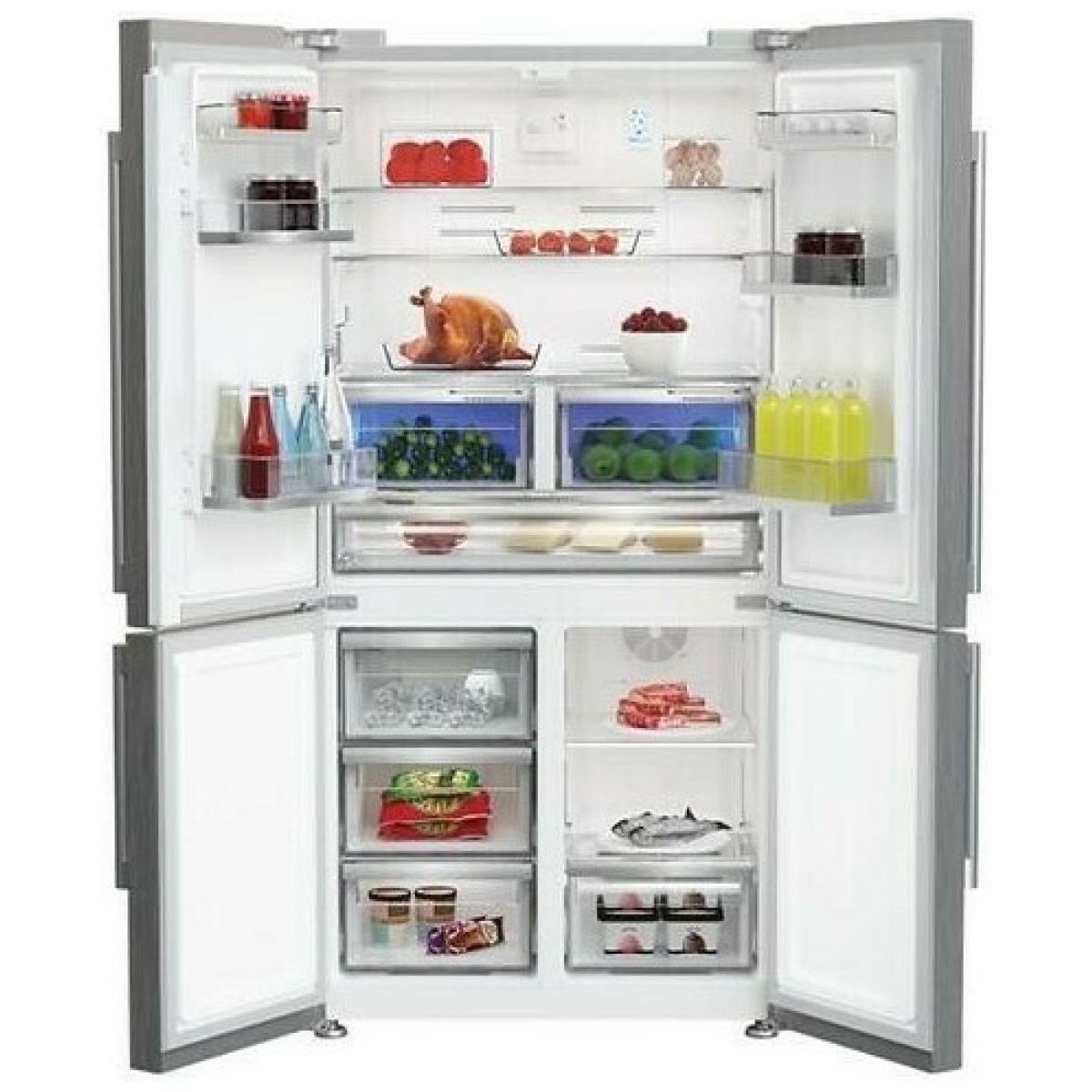 BLOMBERG KQD1253XN Ψυγείο Ντουλάπα 565lt NoFrost Inox ΕΩΣ 12 ΔΟΣΕΙΣ - Image 2