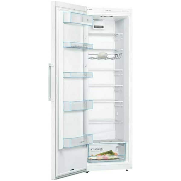 BOSCH KSV36VWEP Μονόπορτο Ψυγείο 346lt E Λευκό ΕΩΣ 12 ΔΟΣΕΙΣ