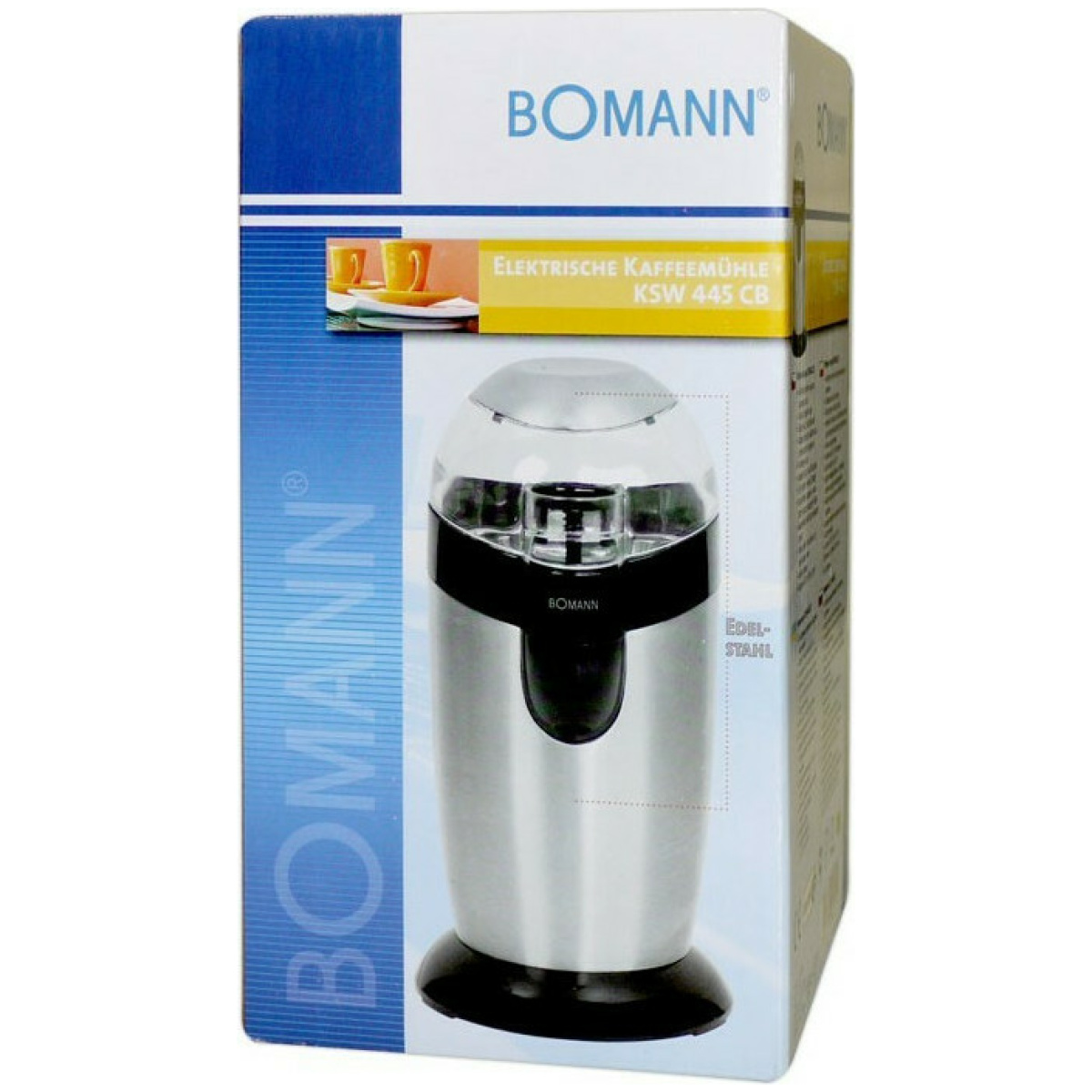 BOMANN KSW445 CB Ηλεκτρικός Μύλος Καφέ 120W με Χωρητικότητα 40gr Ασημί - Image 2
